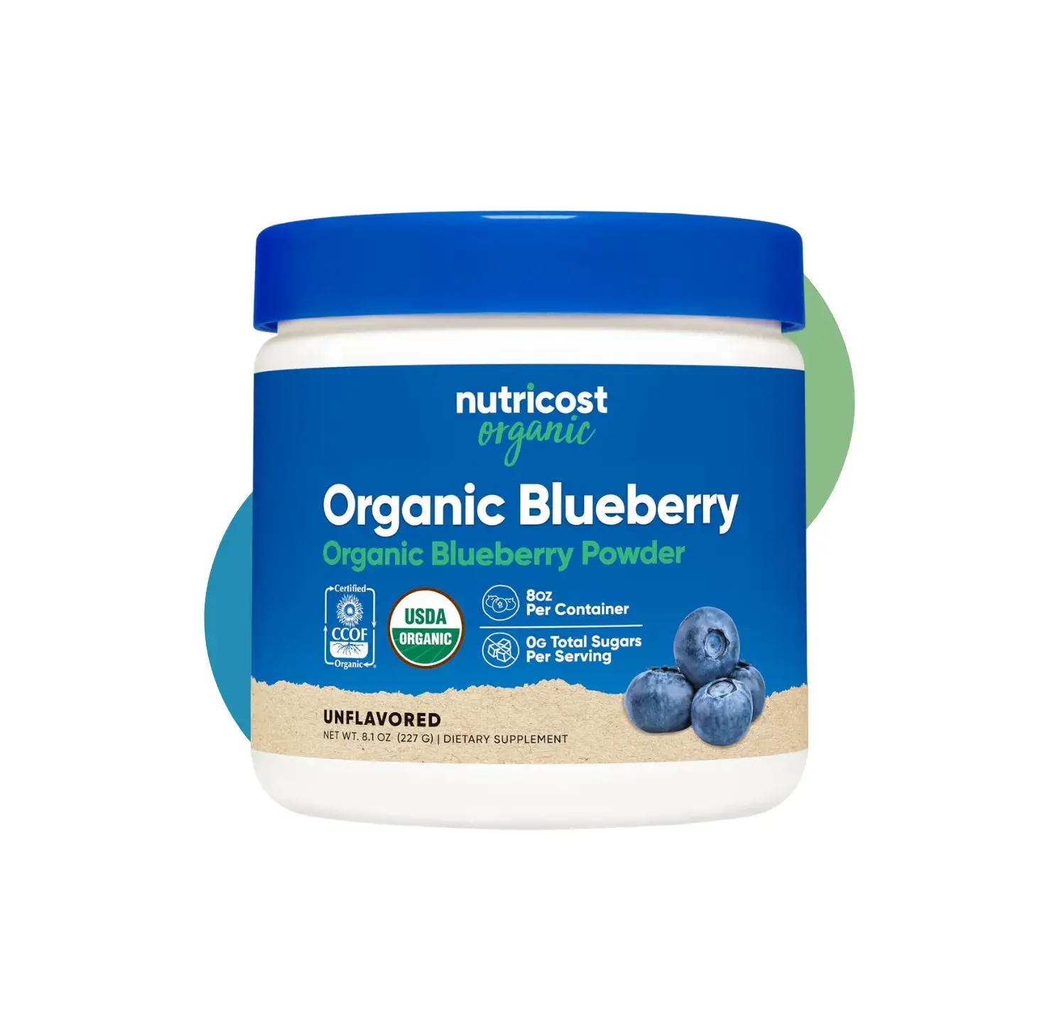 NT ORGANIC BLUEBERRY POWDER 227GM UNFLAVORED