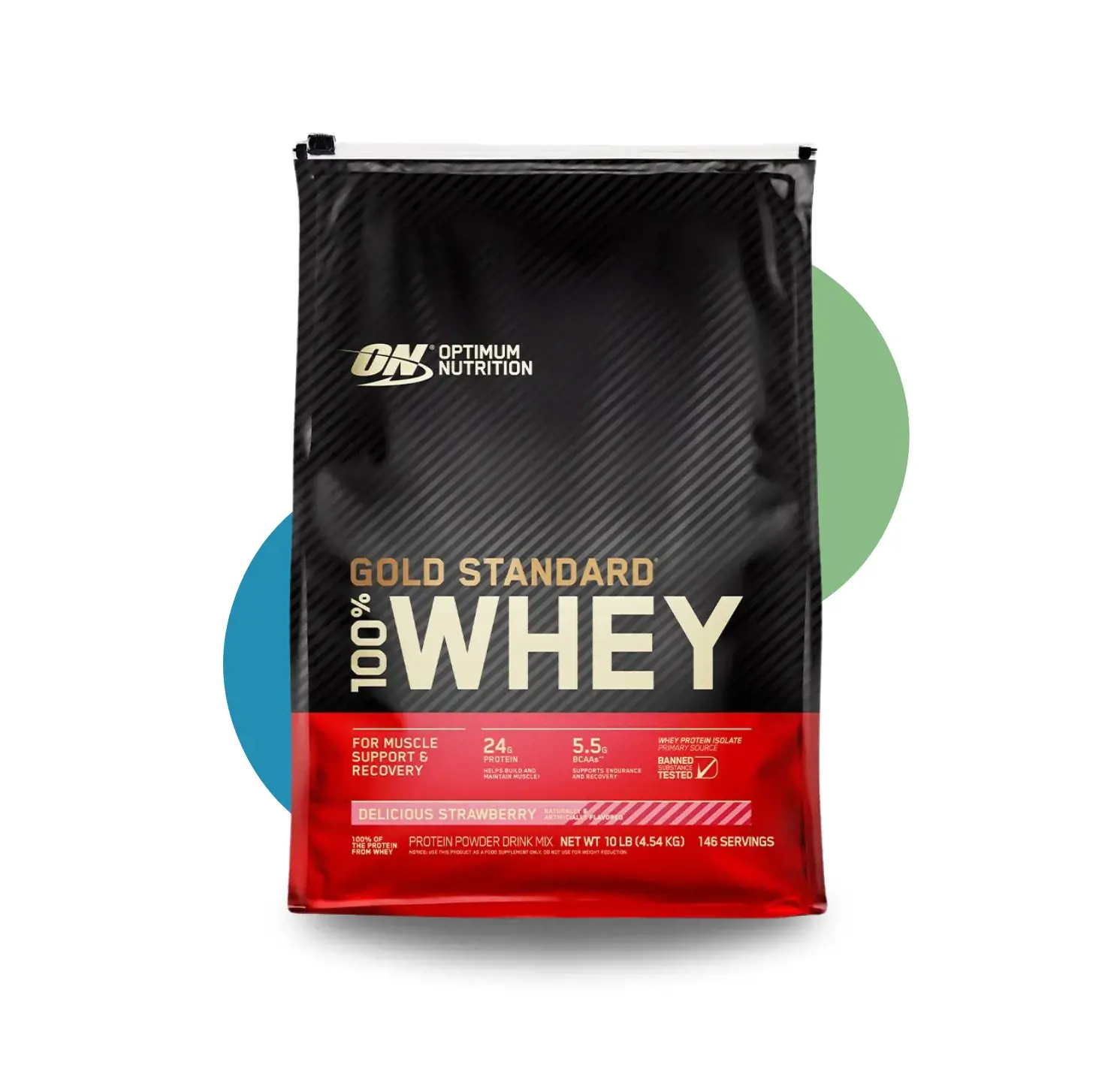 ON GOLD STD 100% WHEY 10 LB DELSTR
