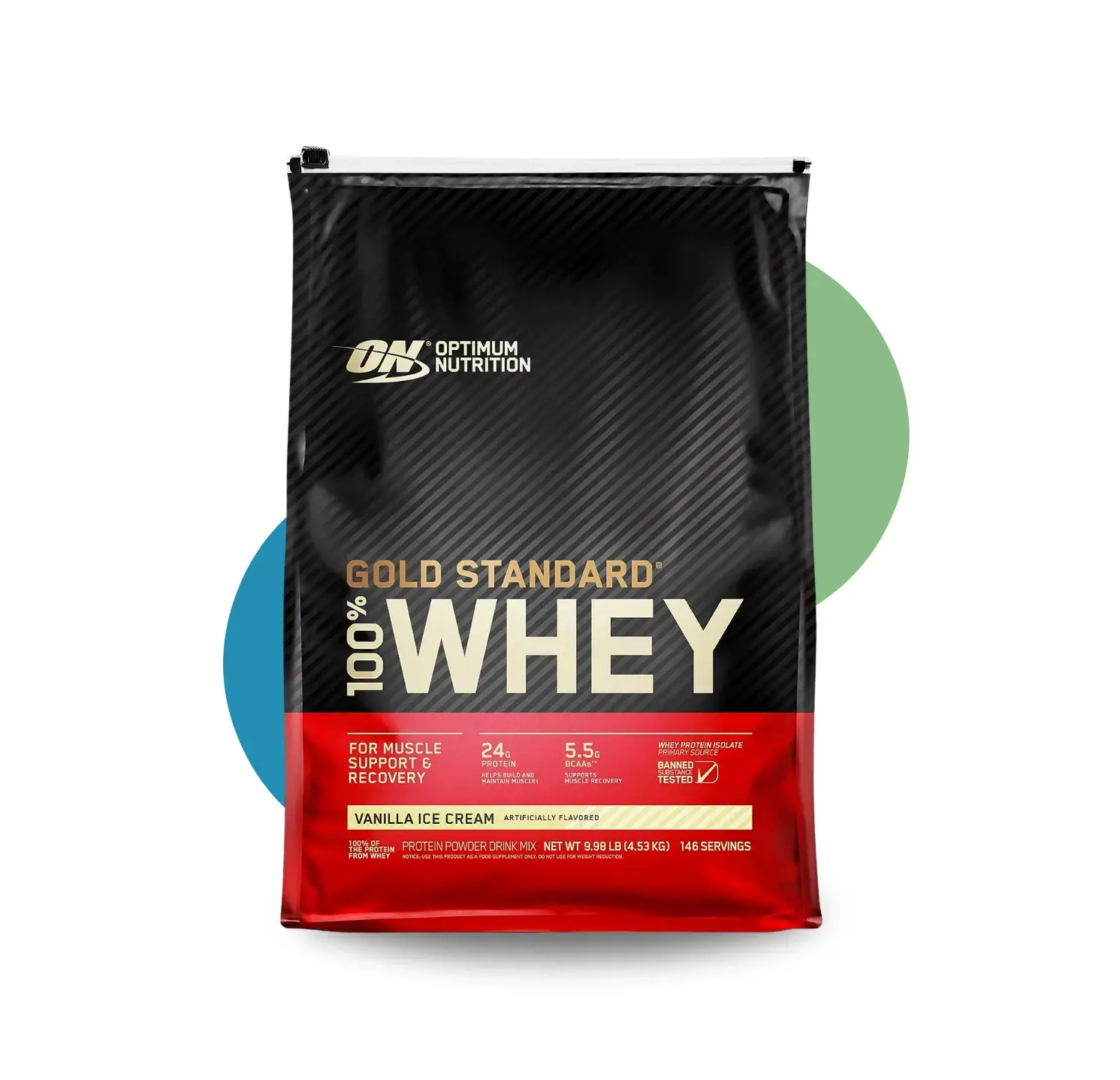 ON GOLD STD 100% WHEY 10 LB VAN CR