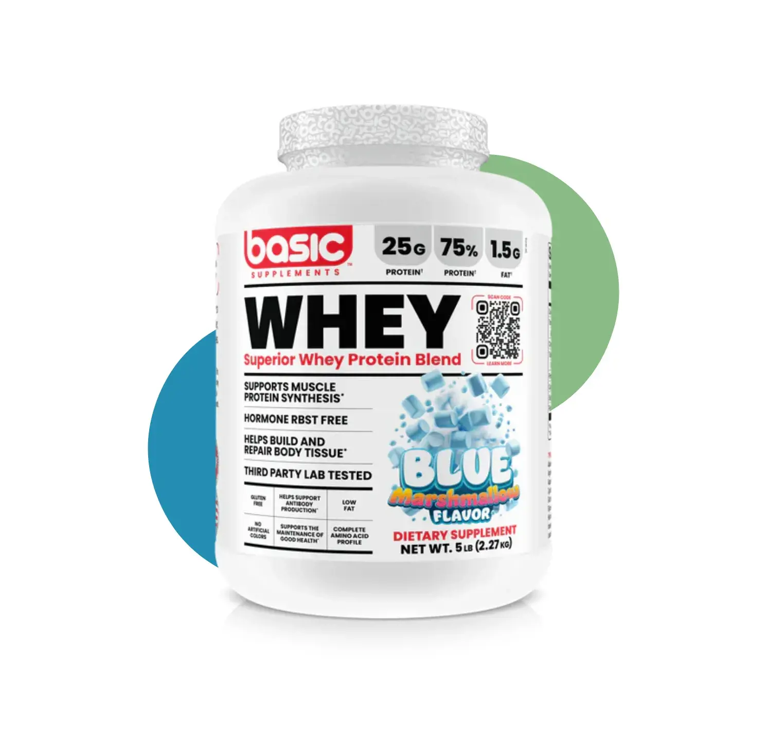 BC WHEY 5LB BLUE MARSHMALLOW