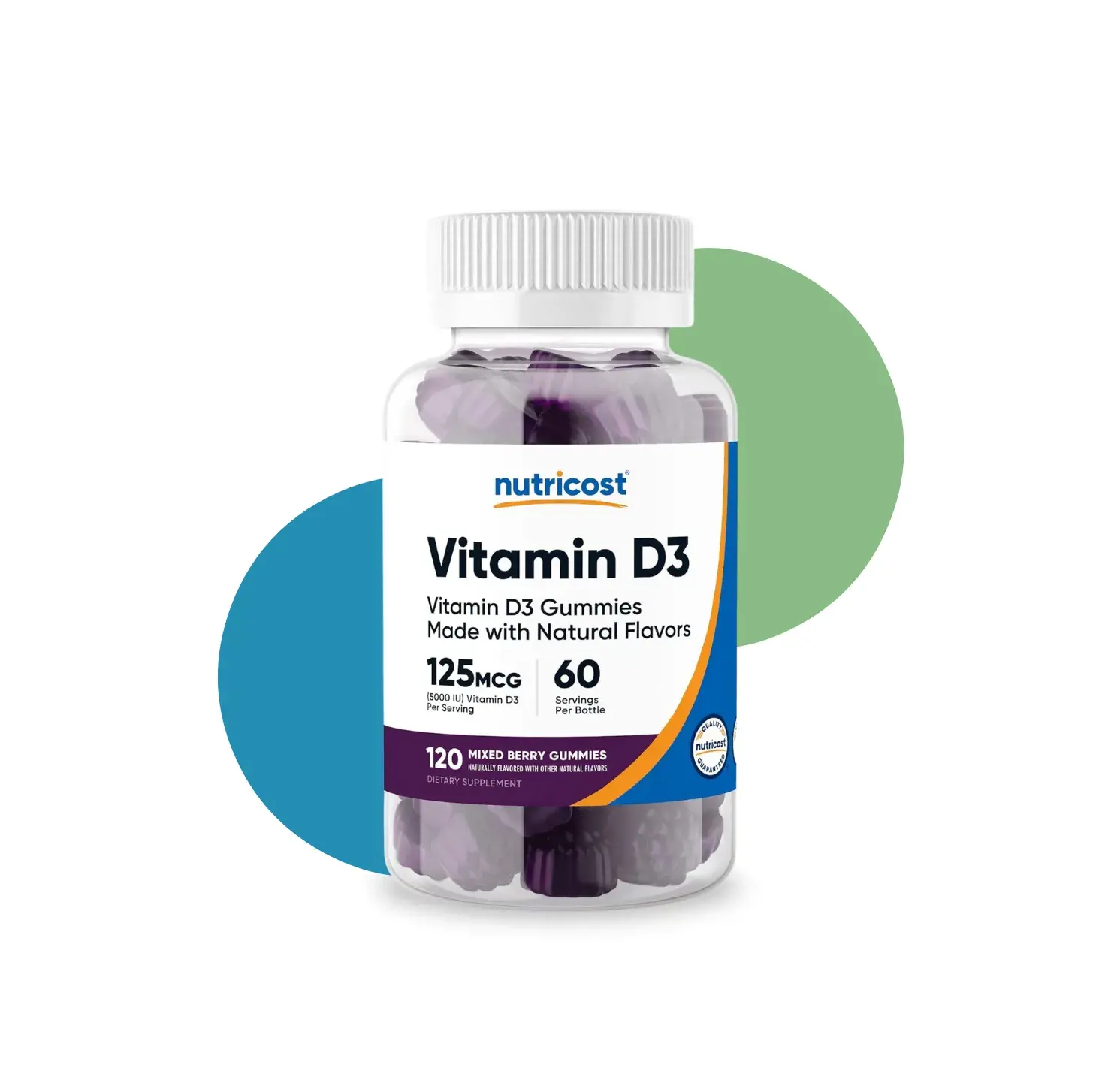 NT VITAMIN D-3 125 MG 120 GUMMY MIXED BERRY