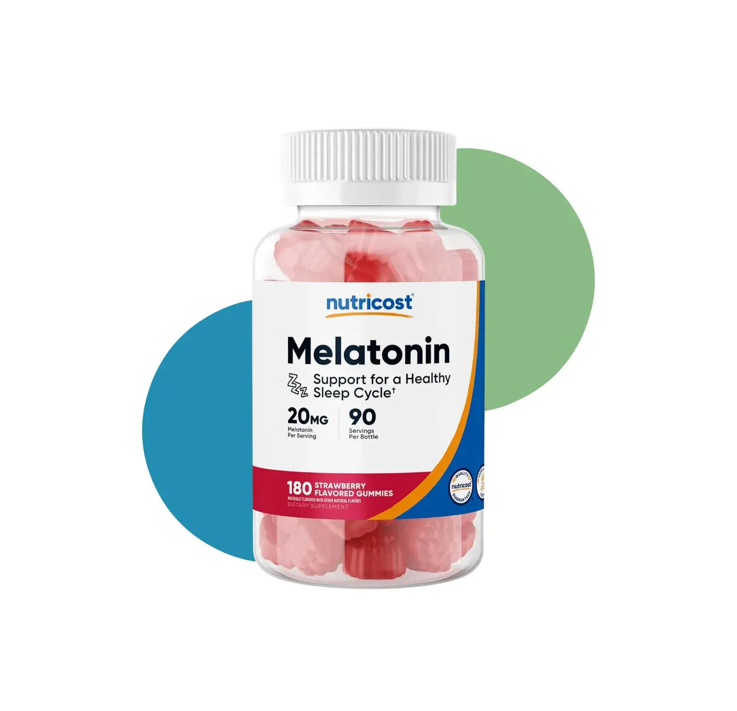 NT MELATONIN 20MG 180 STRAW GUM