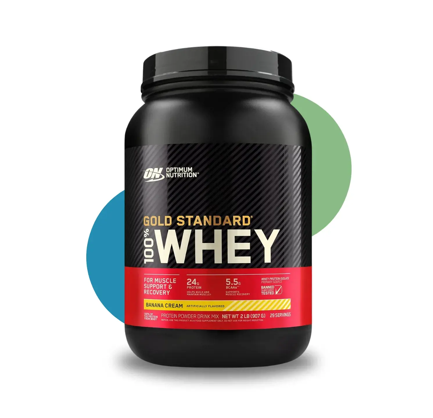 ON GOLD STD 100% WHEY 2 LB BANANA CRE