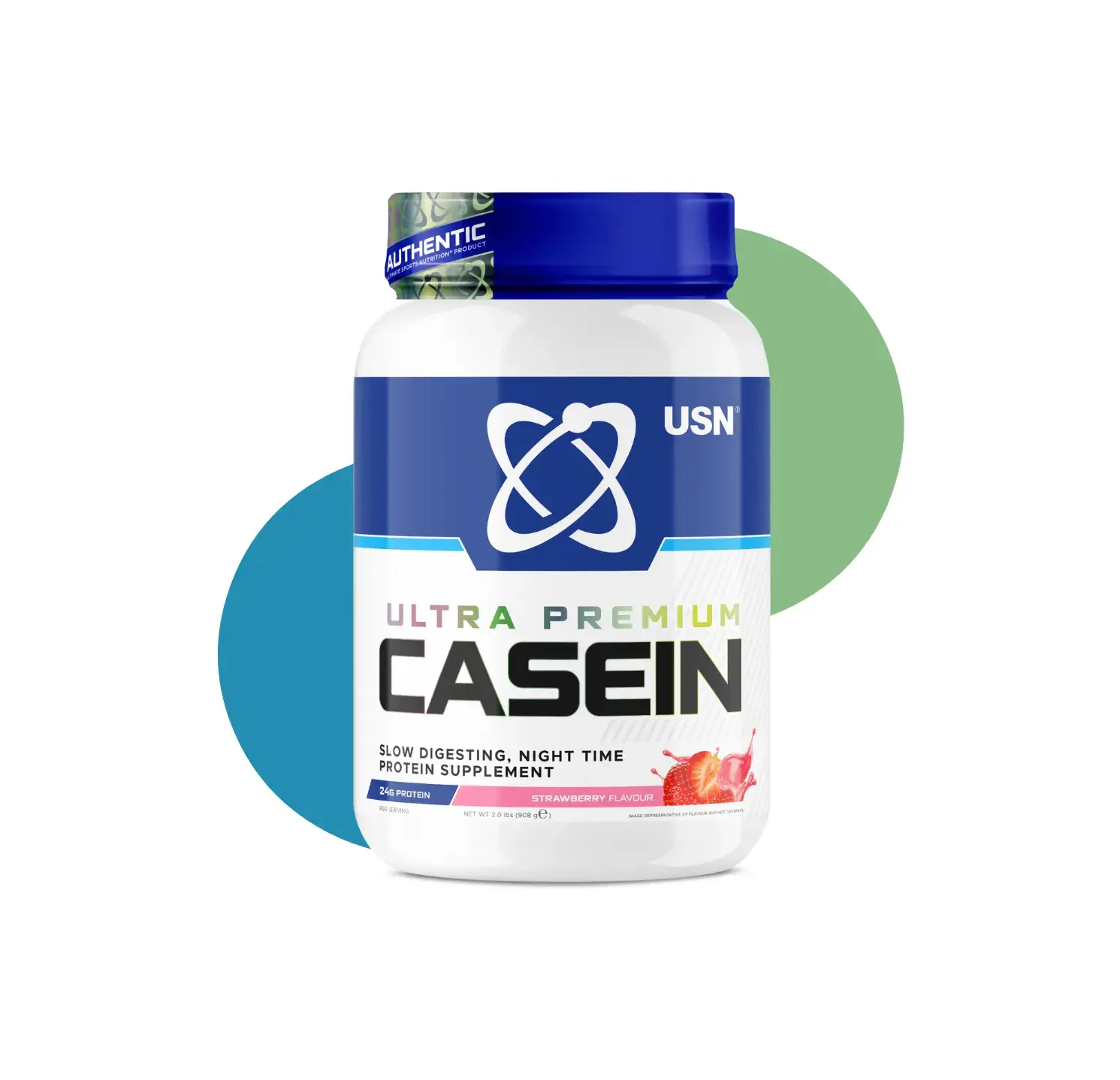 US ULTRA PREMIUM CASEIN 908GM STRAWBERRY