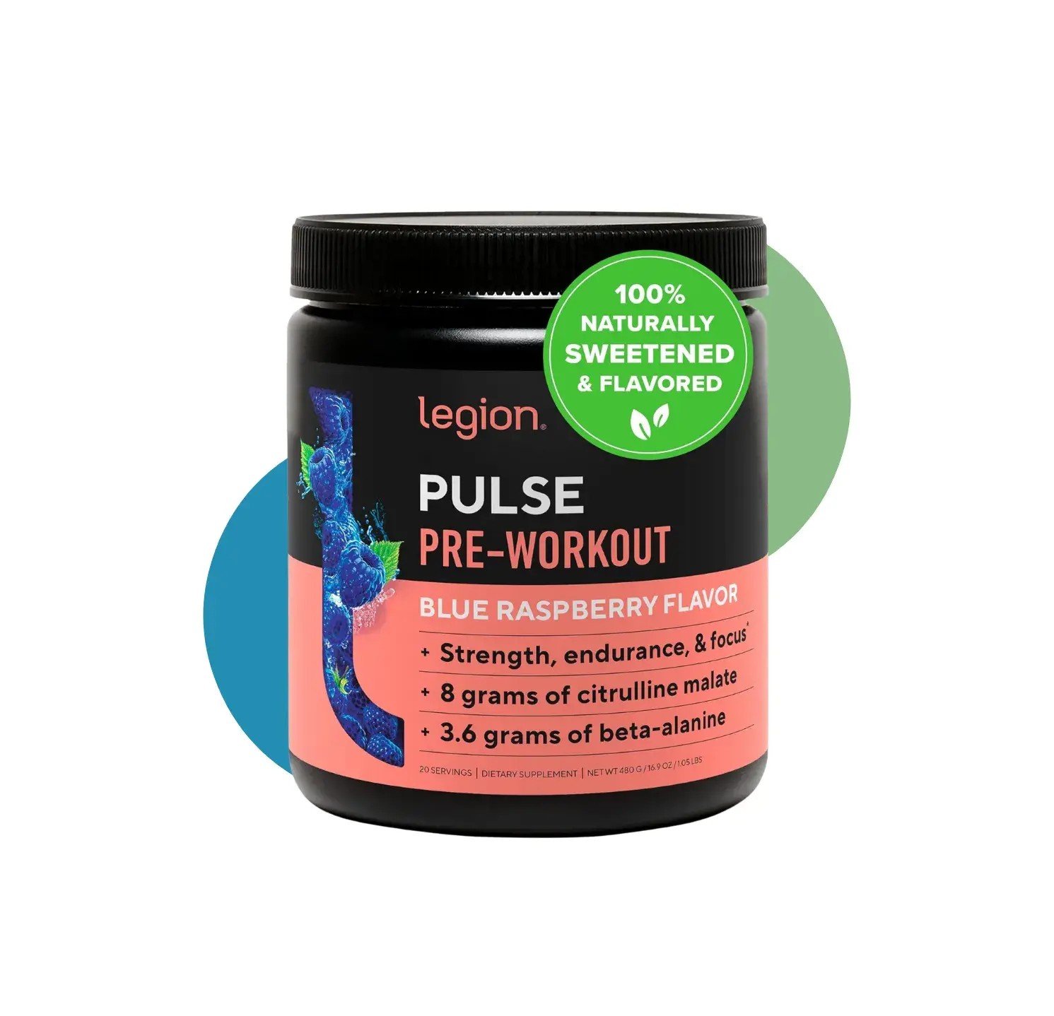 LG PULSE PRE WORKOUT 480G BLUE RASPBERRY