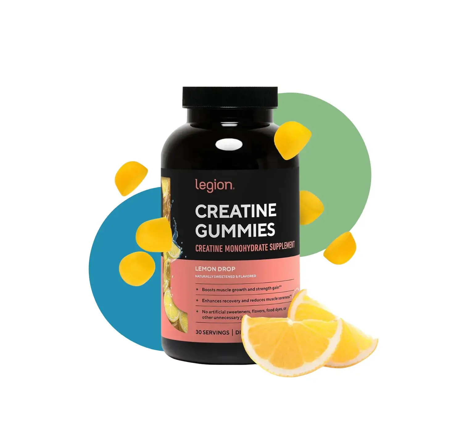 LG CREATINE GUMMIES 150 GUMMIES LEMON DROP