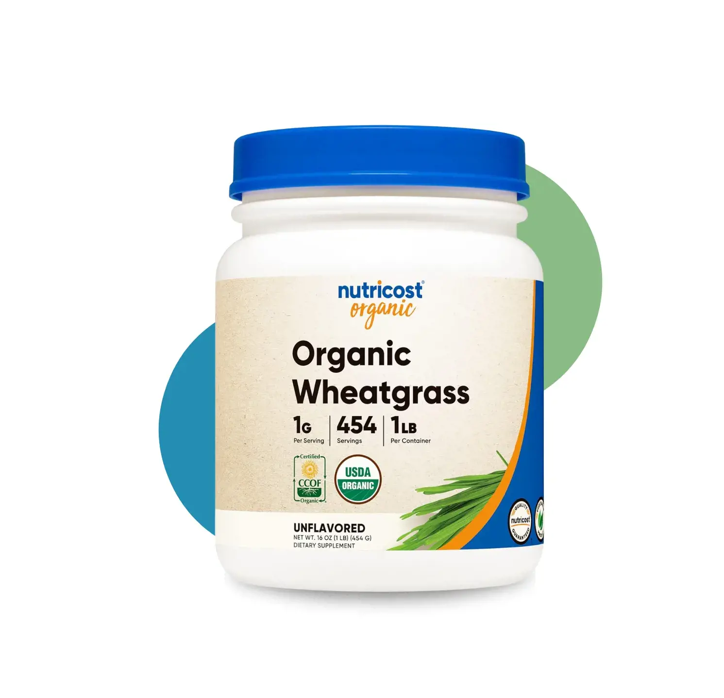 NT ORGANIC WHEATGRASS 1GM 1LB UNFLVOURED