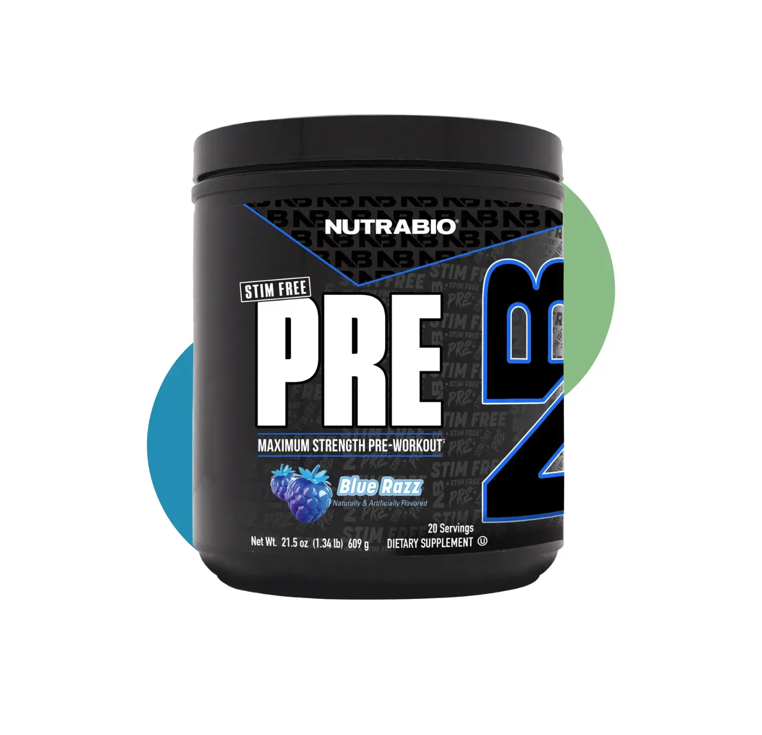NU PRE STIM-FREE 6.9 GM BLUE RAZZ