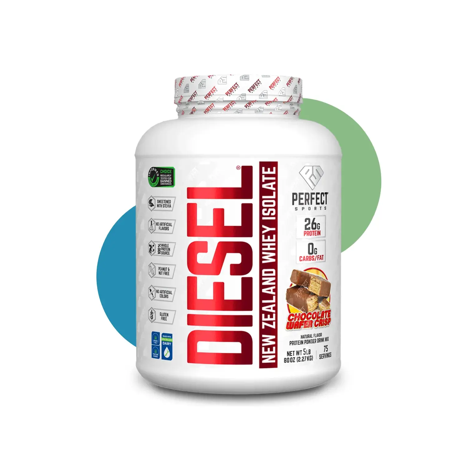 PN DIESEL WHEY ISLOATE 5 LB CHOCO WAFER CRISP