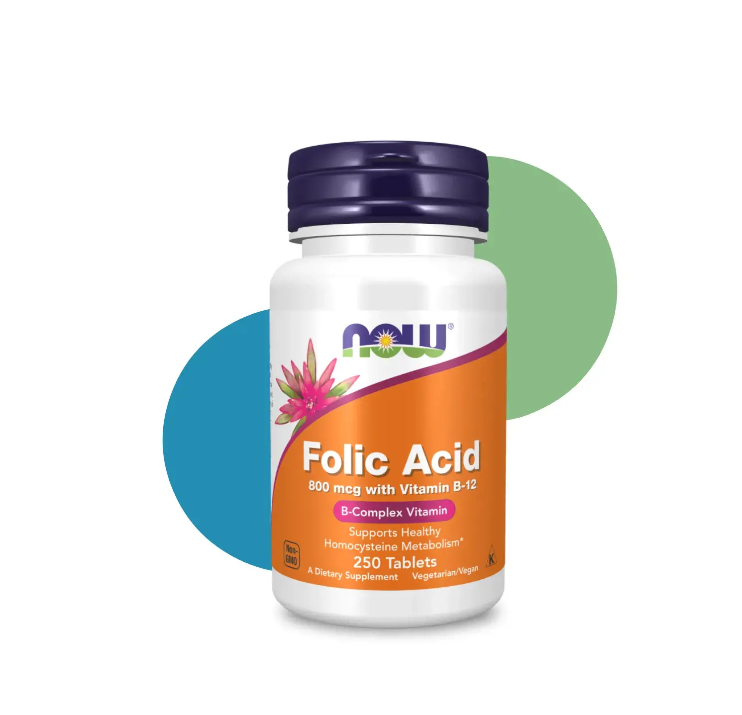 NW FOLIC ACID 800 MG with B-12 250 TABS