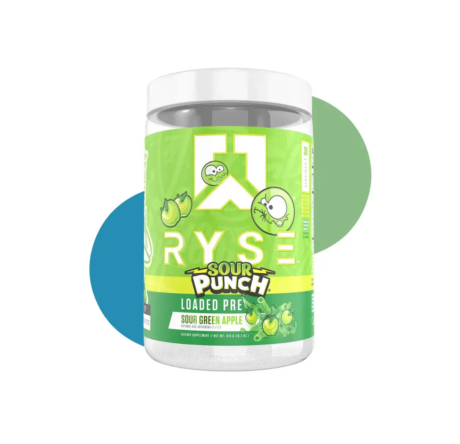 RY LOADED PRE 474 GM SOUR PUNCH GREEN APPLE