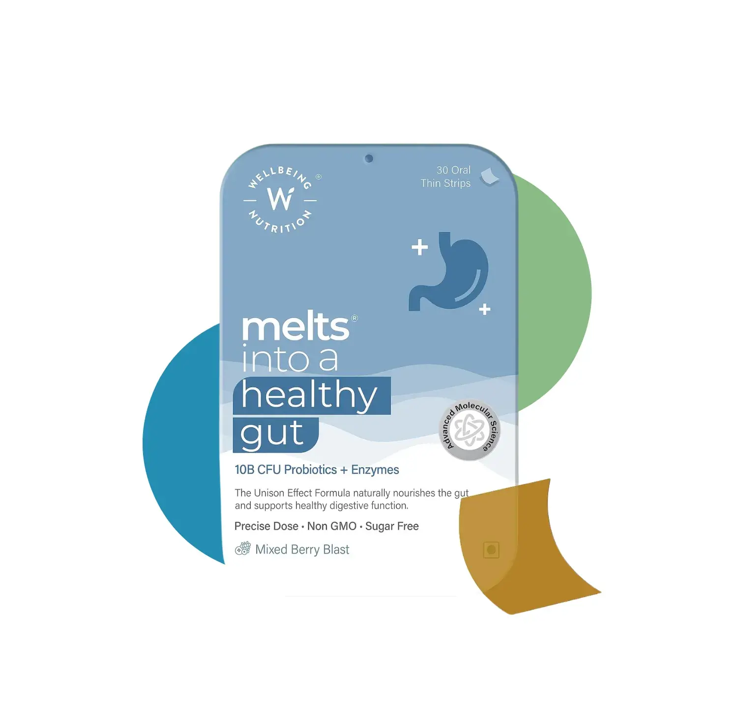 WB HEALTHY GUT 30 STRIPS MIXED BERRY BLAST