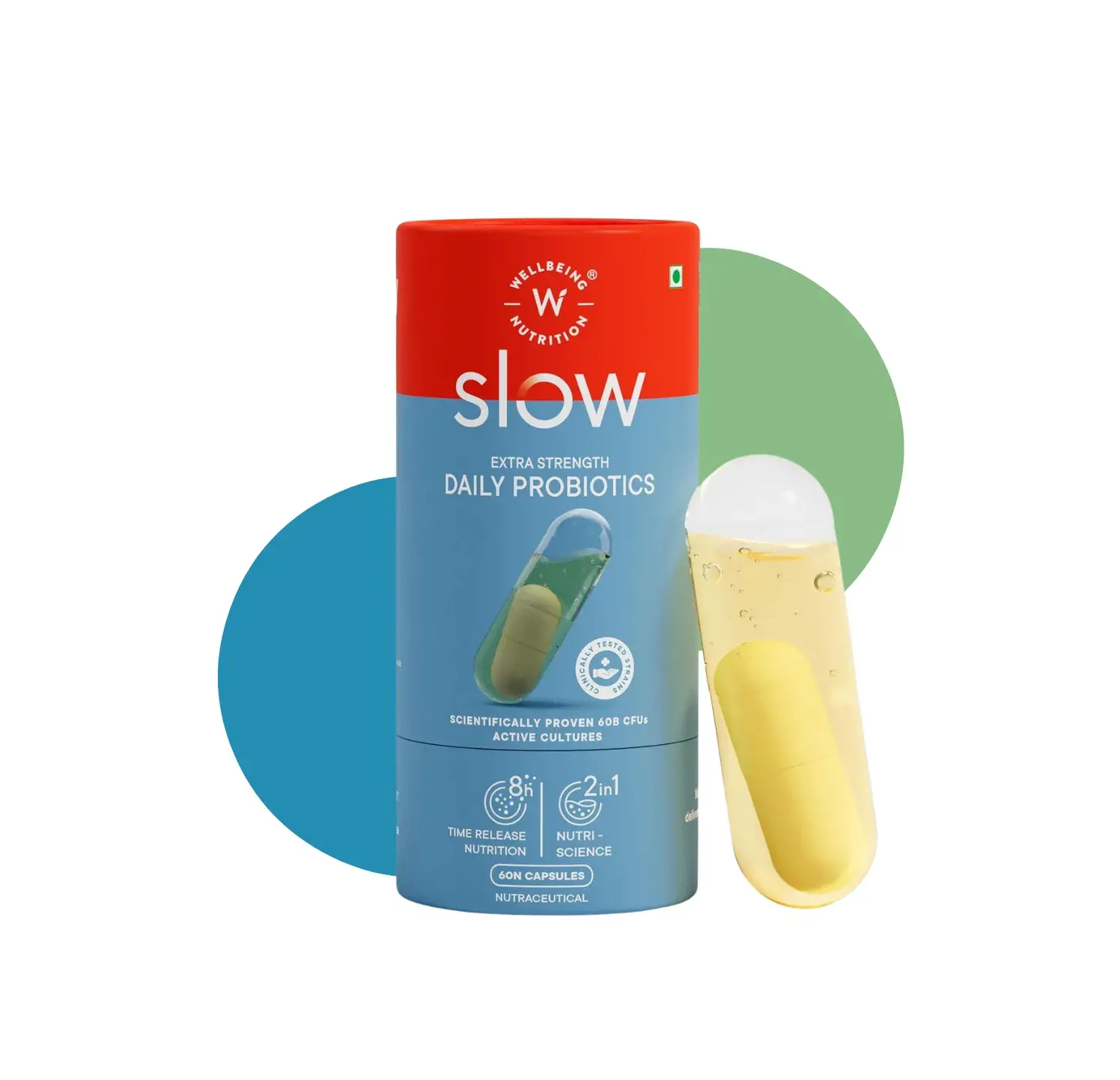 WB SLOW EXTRA STRENGTH DAILY PROBIOTICS 60 CAP
