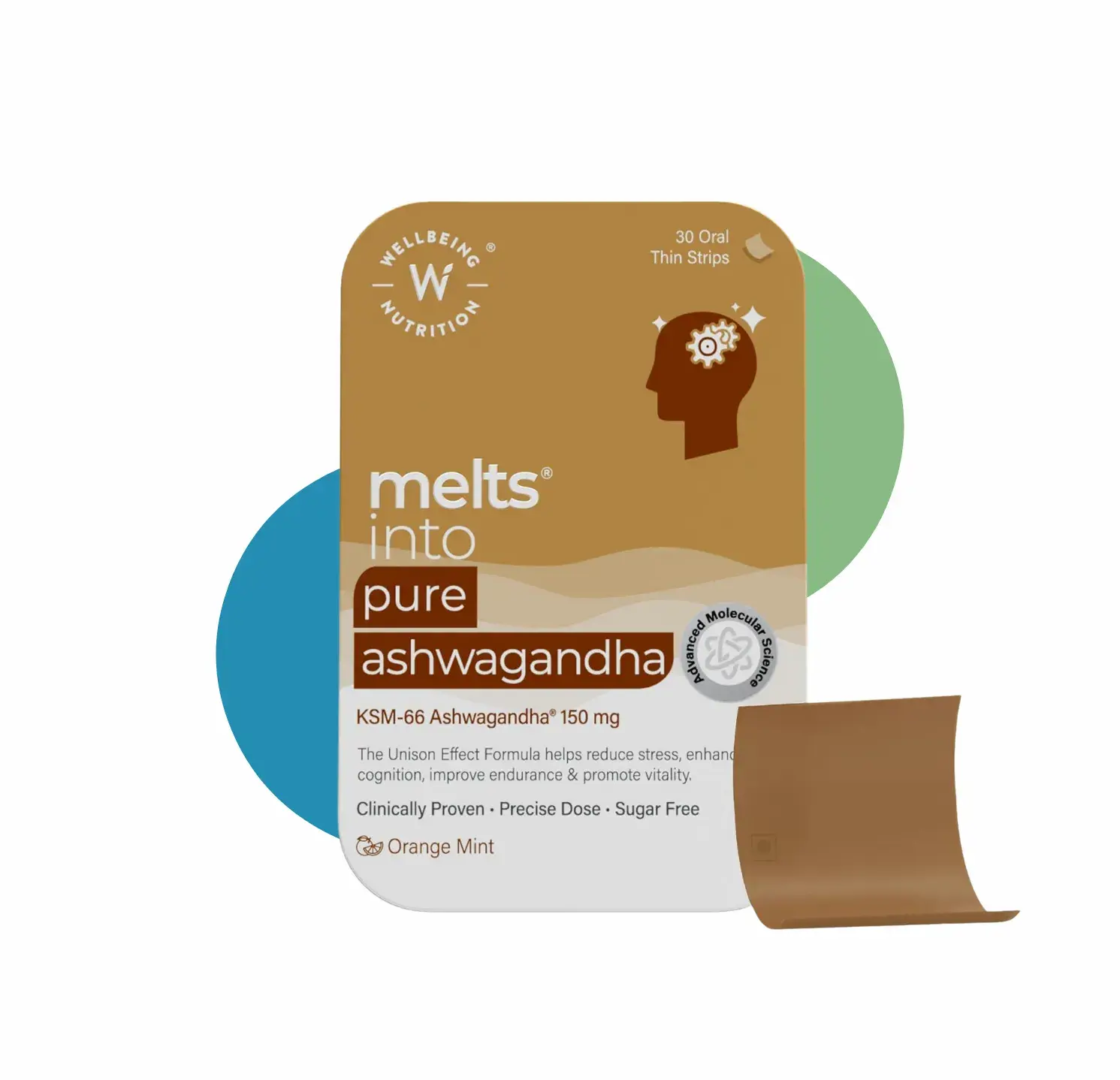 WB PURE ASHWAGANDHA 30 STRIPS ORANGE MINT