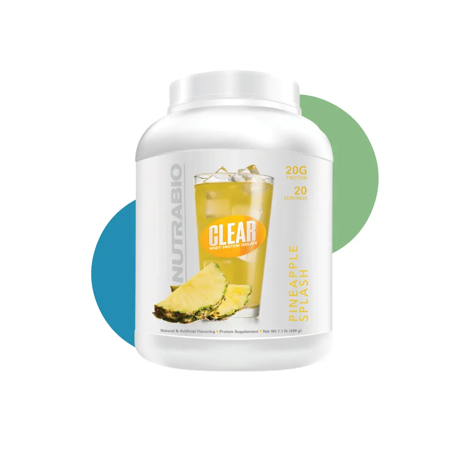 NU ISOLATE CLEAR PROTEIN 20 SER PINEAPPLE SPLASH