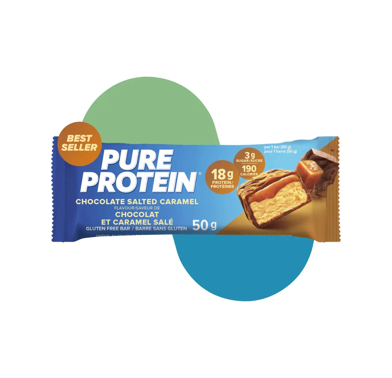 PP PURE PROTEIN BAR 50G CHOCO SALTED CARAMEL
