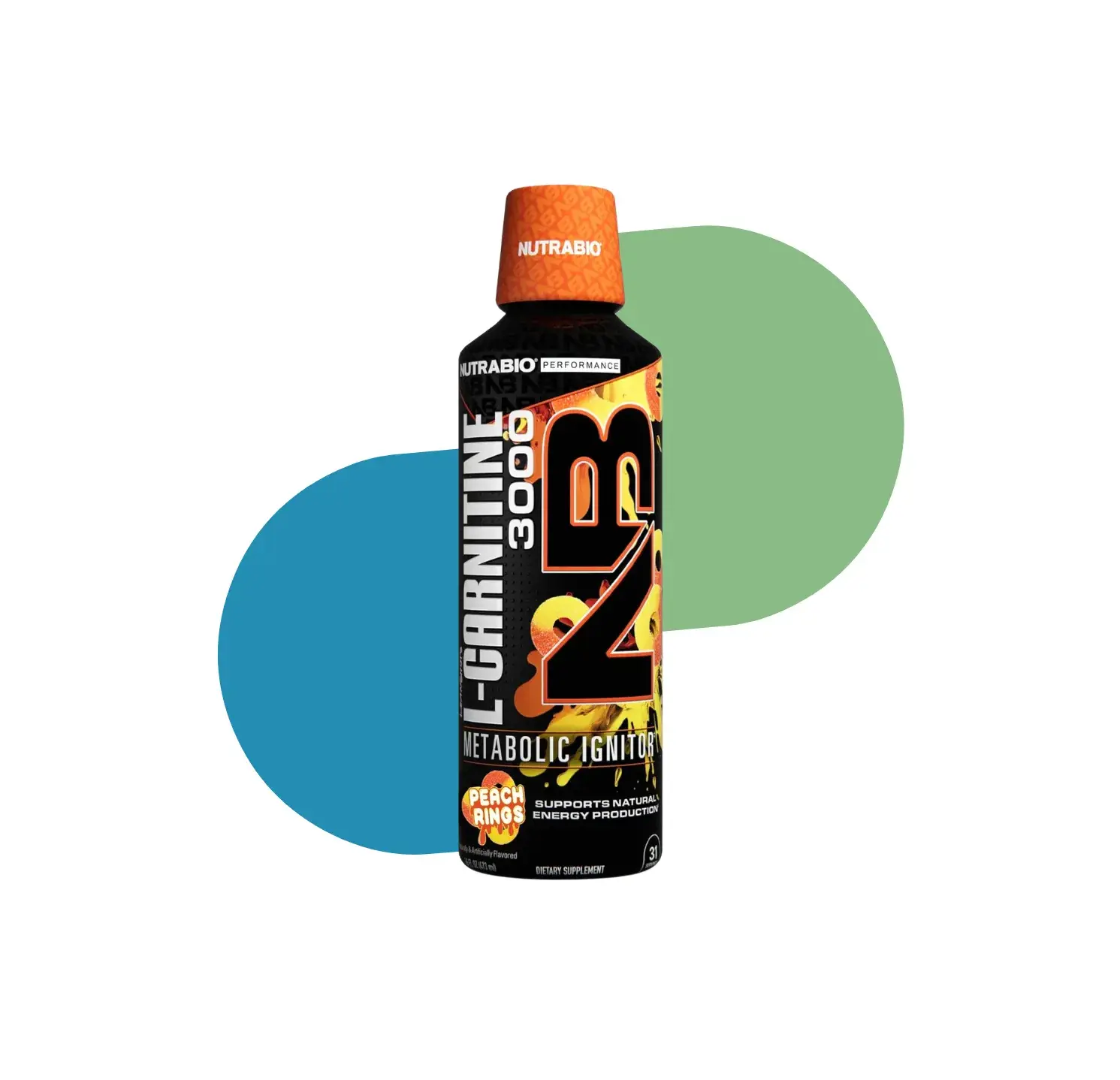 NU L-CARNITINE 3000 MG 473 ML PEACH RINGS