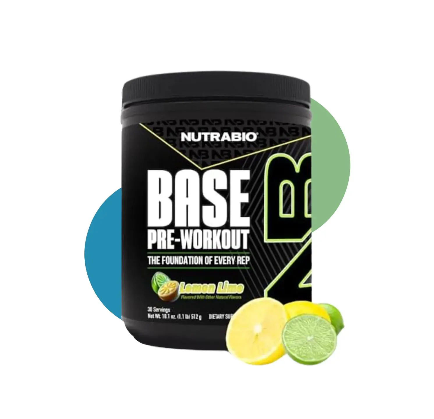 NU BASE PRE WORKOUT 30 SER LEMON LIME