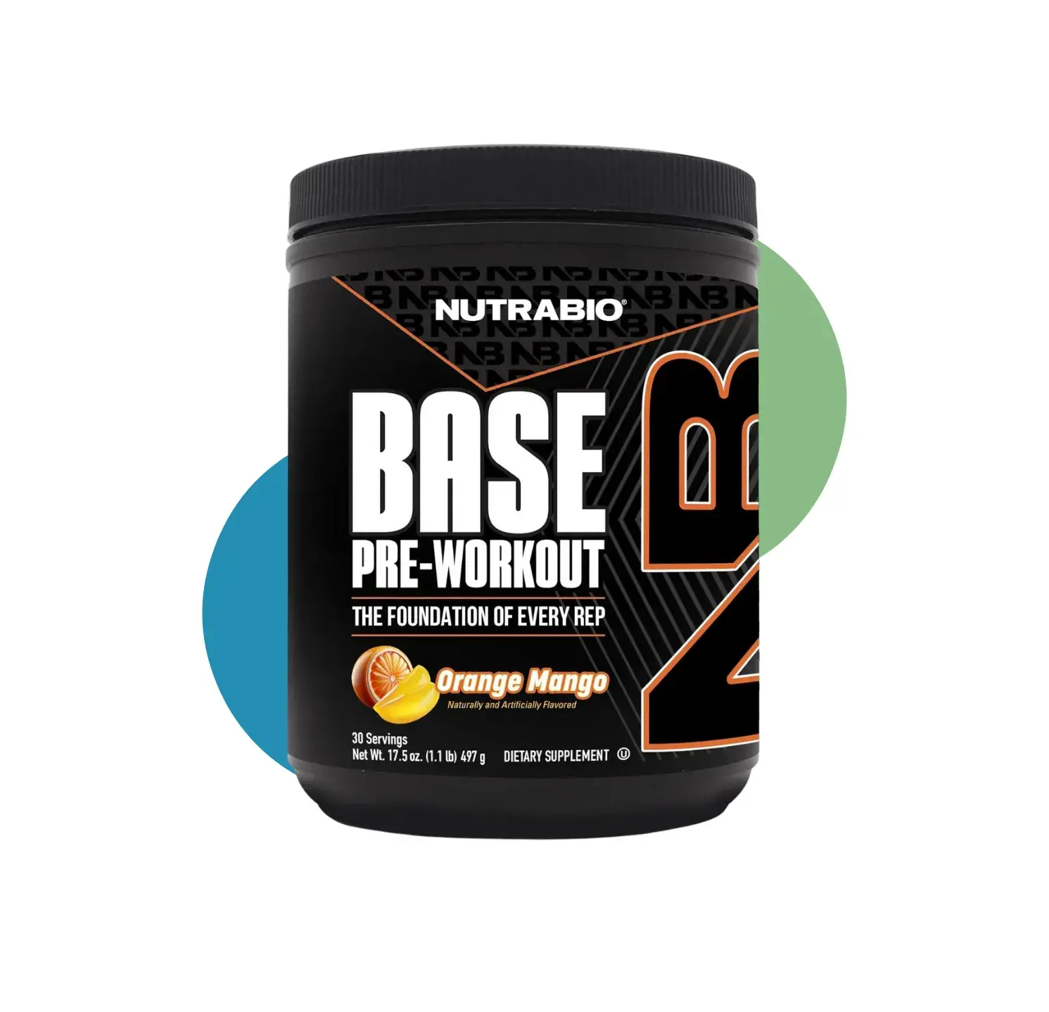 NU BASE PRE WORKOUT 30 SER ORANGE MANGO