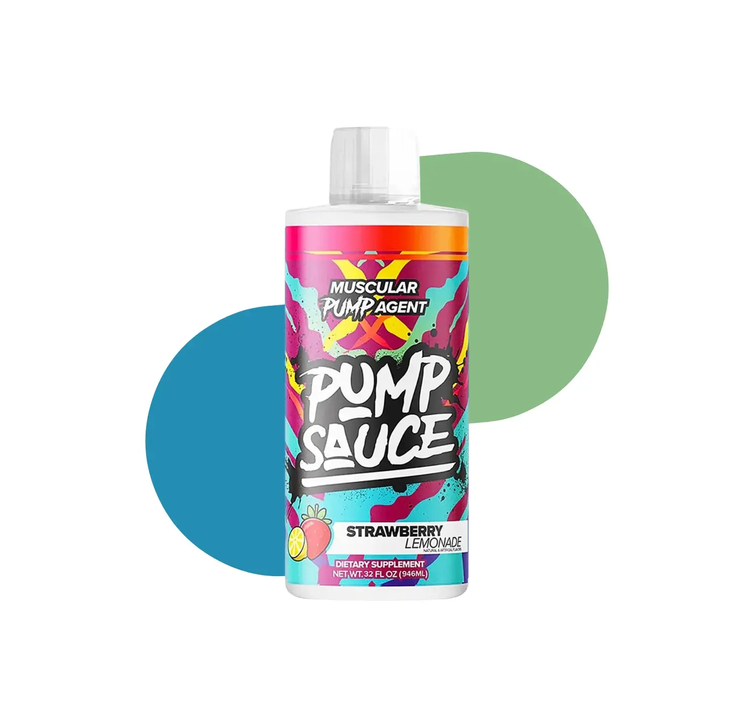 PU PUMP SAUCE STIM-FREE 946ML STRAWBERRY LEMONADE