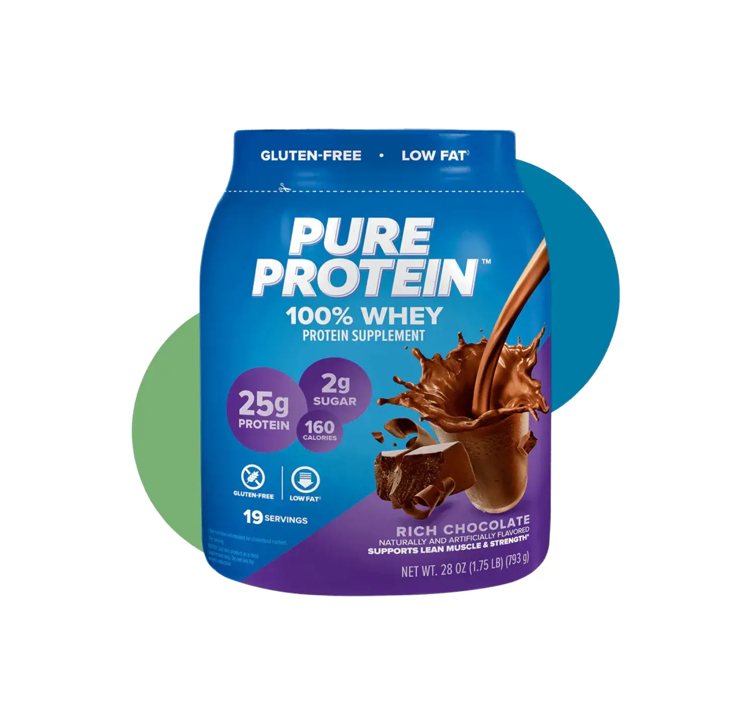 PP PURE PROTIEN 100% WHEY 1.75LB RICH CHOCOLATE