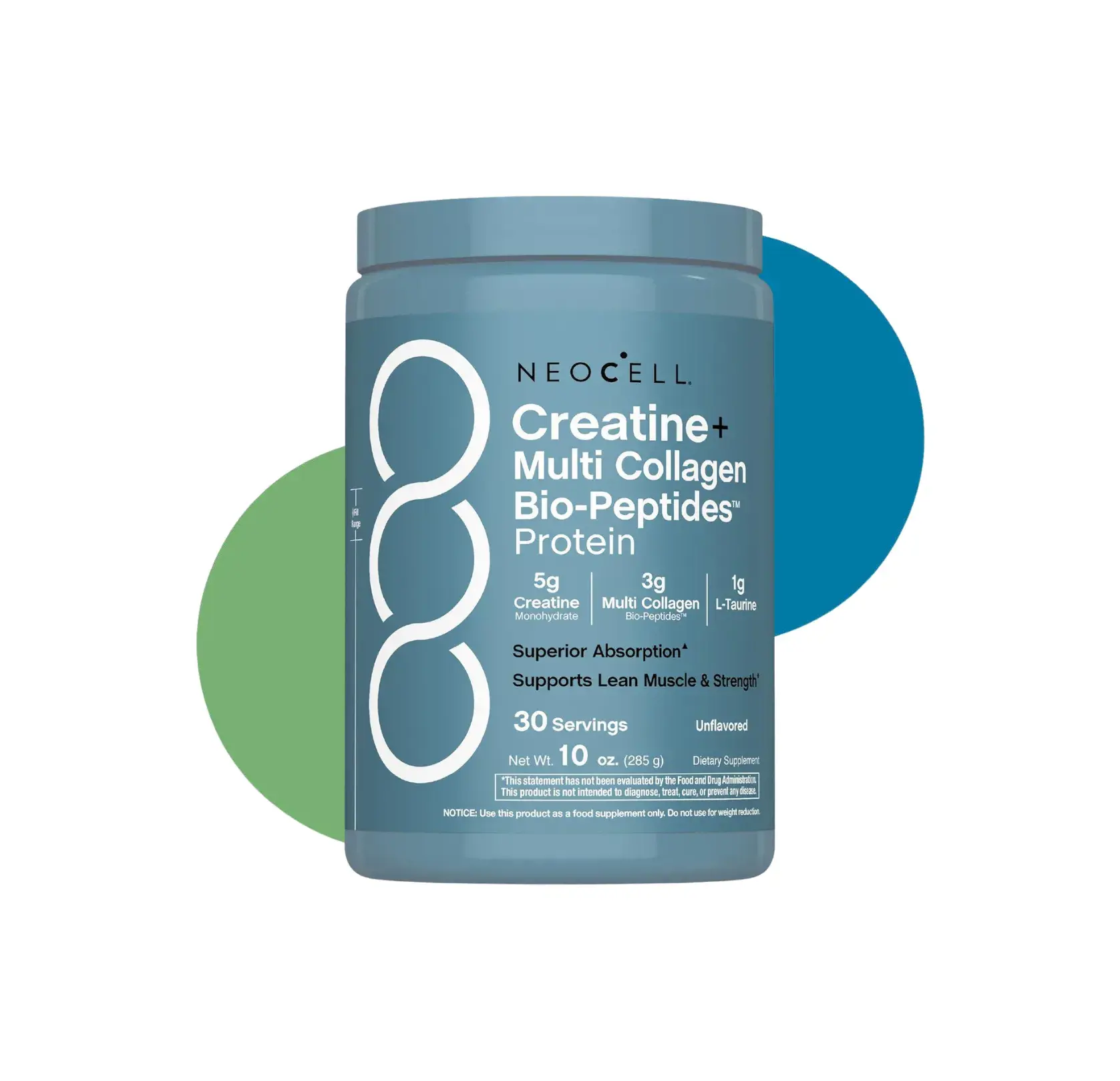NE CREATINE+MULTI COLLAGEN 30 SER 285 GM UNFLAVORED