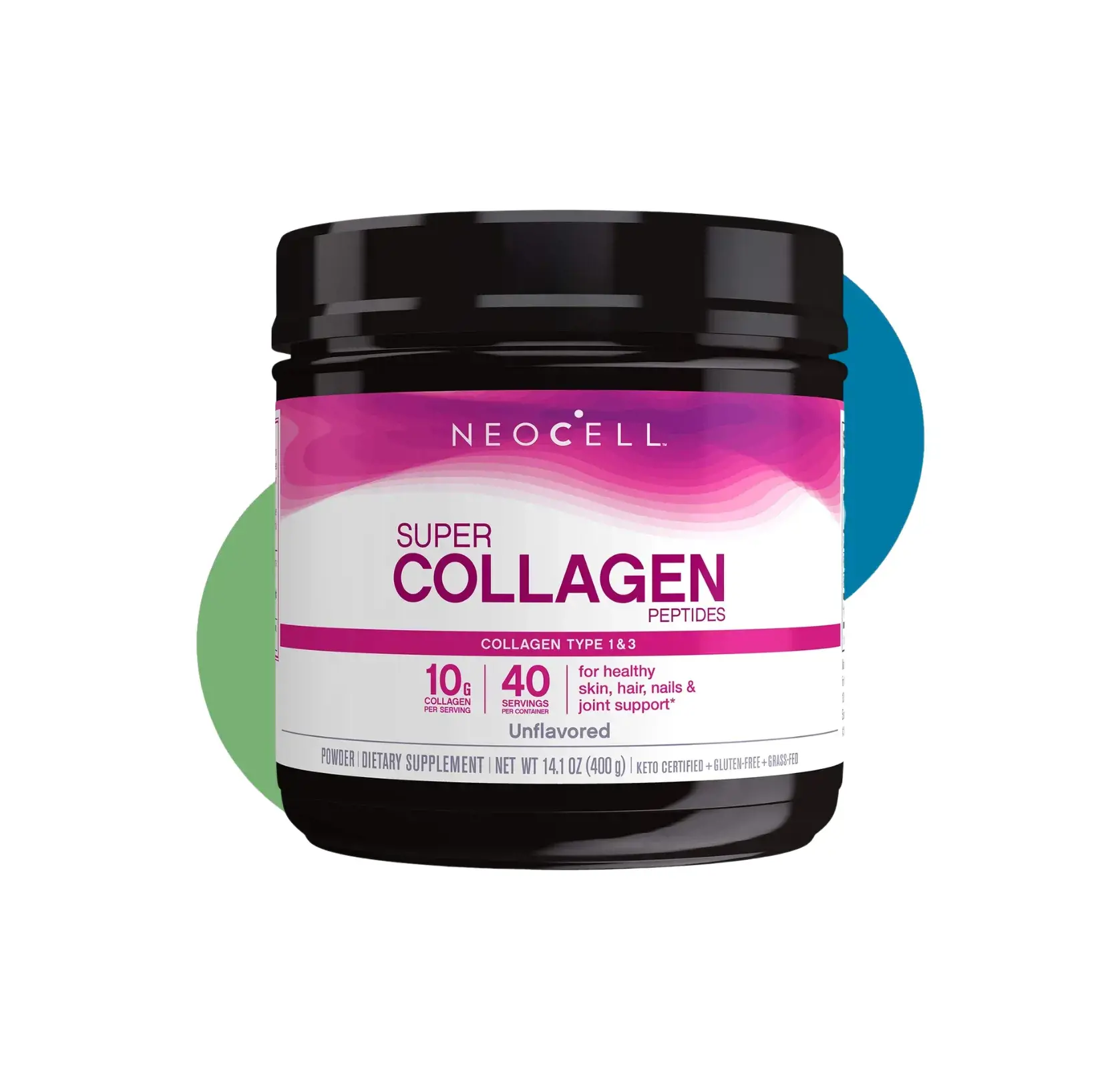 NE SUPER COLLAGEN PEPTIDES 40 SER 400 GM UNFLAVORED