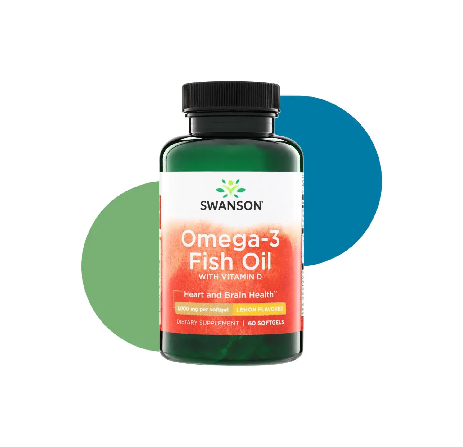 SA OMEGA-3 FISH OIL 1000 MG 60 SOFTGELS LEMON