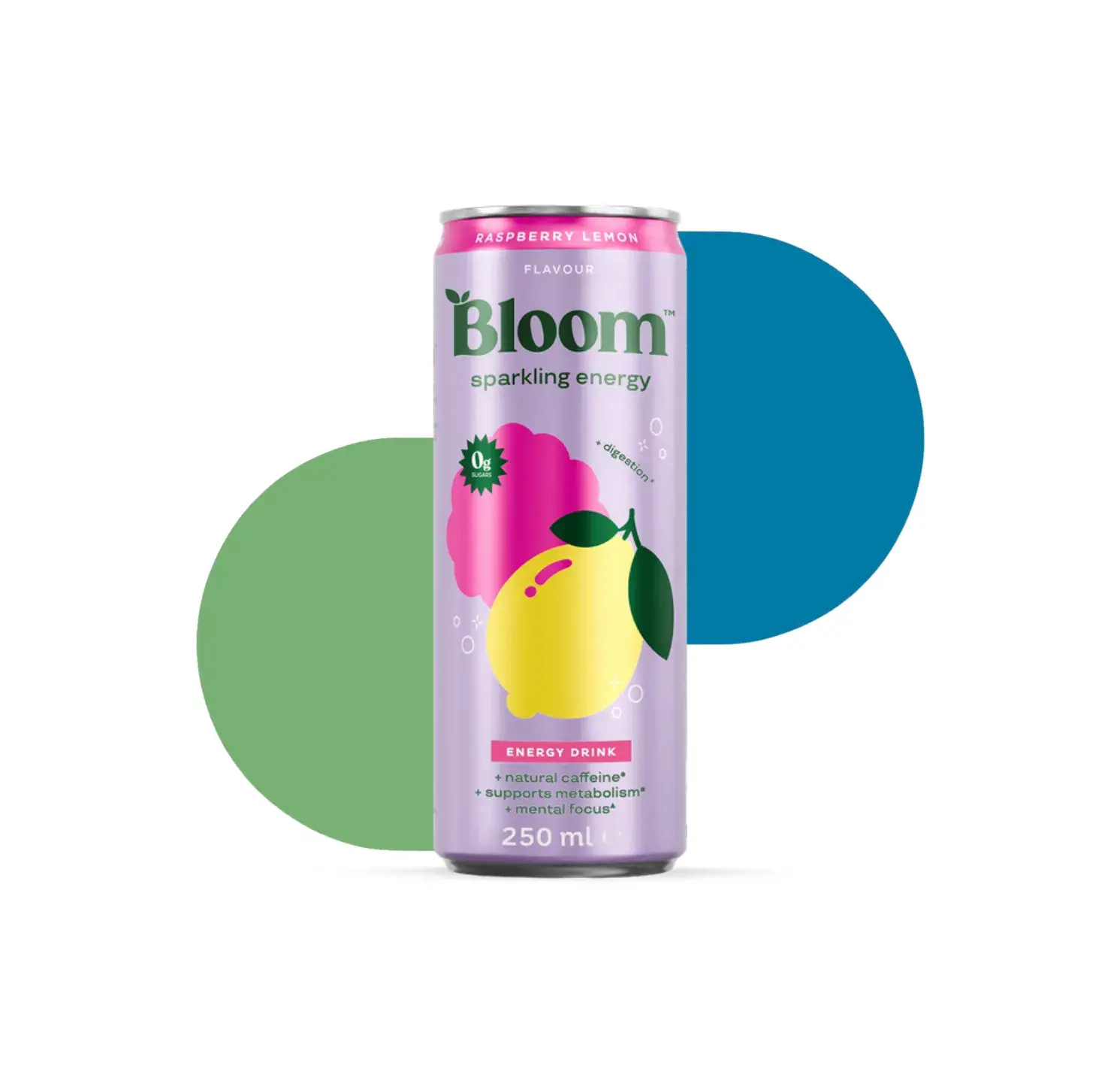 BM SPARKLING ENERGY 250ML RASPBERRY LEMON