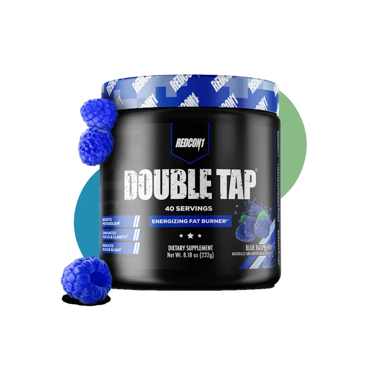 RD DOUBLE TAP 40 SER  BLUE RASPBERRY