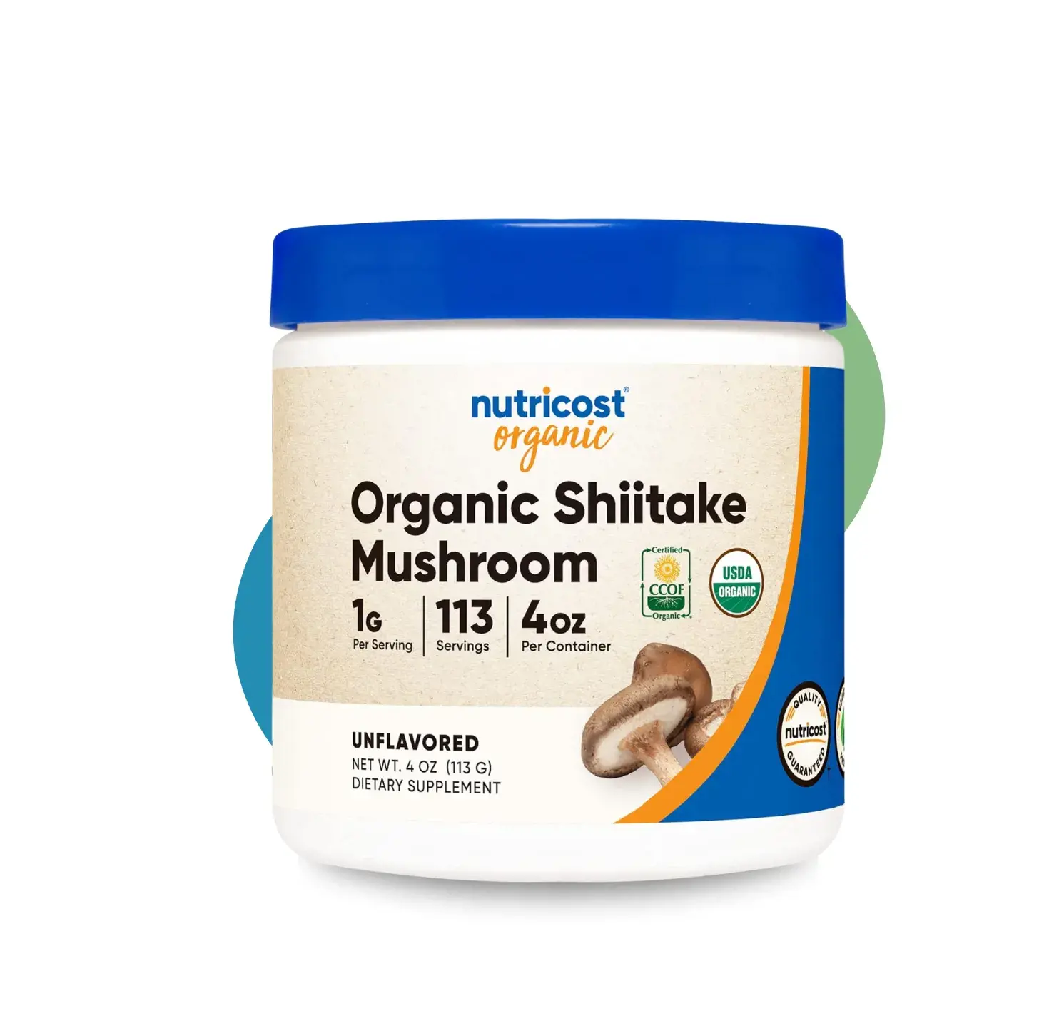 NT ORGANIC SHIITAKE MUSHROOM 1 GM 113GM UNFLVOURED